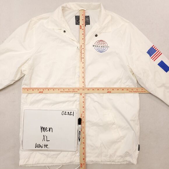 Brooklyn Cloth Co Casual Button Up Long Sleeve Shirt Adult Mens Size XL White - Picture 6 of 10